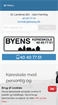 Mobile Screenshot of byenskoreskole-herning.dk