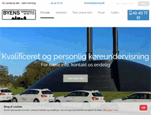 Tablet Screenshot of byenskoreskole-herning.dk